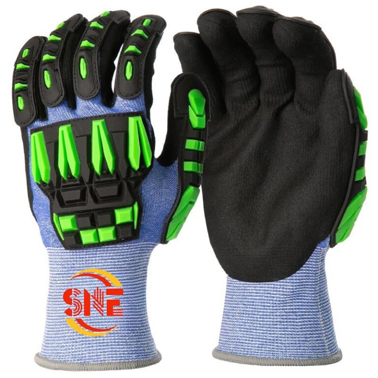 Heavy Duty Impact Gloves for Mining and Drilling Workers
