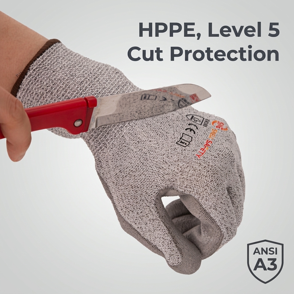 Home 35 Snell C2401 PU Cut Resistant Gloves CE4443C